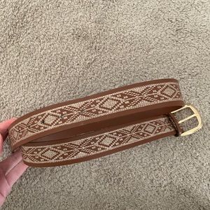 LOFT Embroidered Women’s Leather Belt